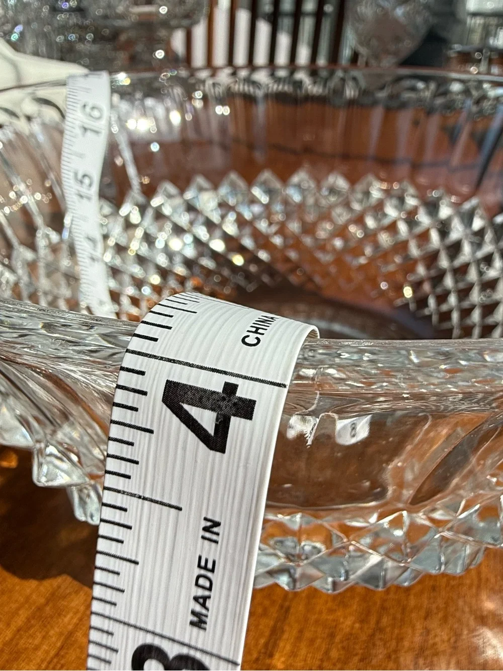 Vintage Cristal D'Arques Longchamp 24% Lead Crystal Serving Bowl